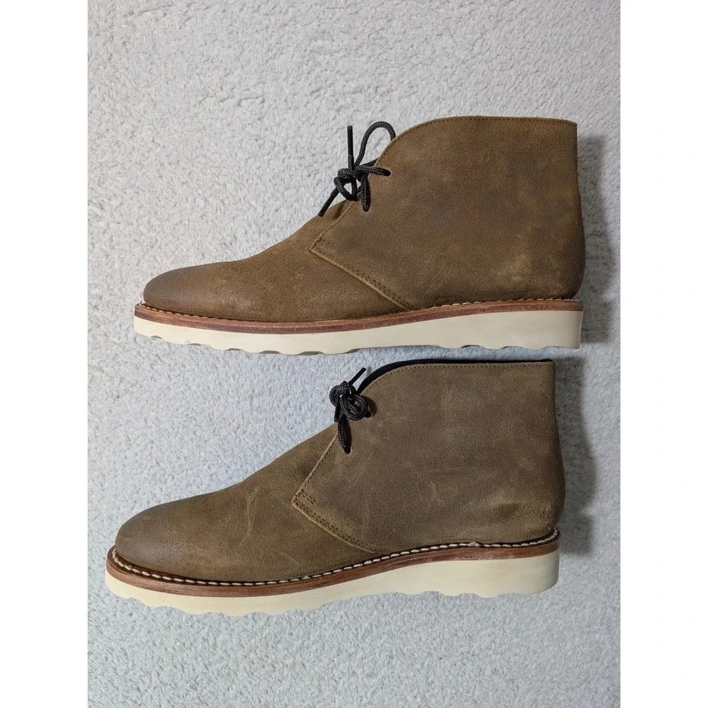 NEW Thursday Boot Scout Chukka Boots Men 9.5 Safari Suede Wedge Sole Handcrafted
